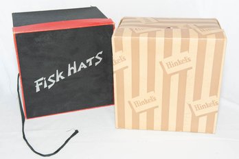 Vintage Fisk Hats And Hinkels Hat Boxes