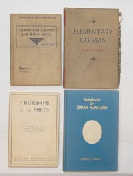 Freedom, Rubaiyat Of Omar Khayyam, Elementary German And Gareth And Lynette And Other Idylls Books