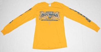 2016 Sturgis 76th Ann. Black Hills Rally Yellow All Over Graphic Long Sleeve Size Small