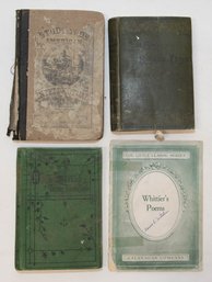 Whittier's Poems Pamphlet, Intellectual Arithmetic, Tom Brown's School Days And Hugs Travels In Tibetan China