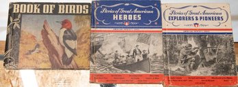 1941 Stories Of Great American Heroes And Explorers And Book Of Birds