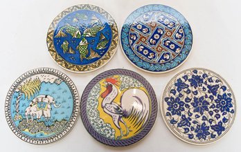 6.25' Turkish Round Ceramic Trivets