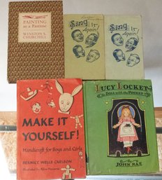 Lot Of Music, Painting, Crafts And Doll Books