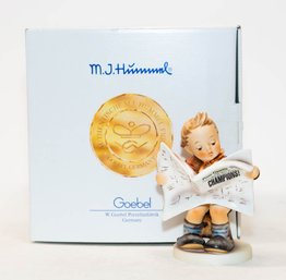 1998 Hummel Goebel ' Latest News' Porcelain Figurine With Box