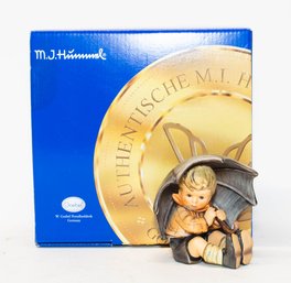 2000 Hummel Goebel ' Umbrella Boy' Porcelain Figurine With Box