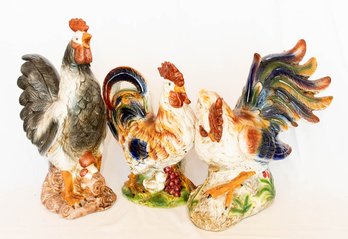 Ceramic Rooster Set