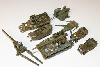 1950s Plastic Military Tanks And Jeeps (pieces And Parts)