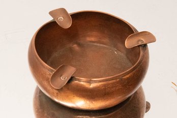 Vintage West Bend Solid Copper Ashtray