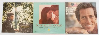 Andy Willimas, Nat King Cole And Burt Bacharach Vinyl Records