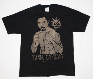 Professional Boxer Manny Pacquiao Graphic T-shirt Size Large