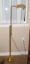 Gold Tone Clam Shell Floor Lamp