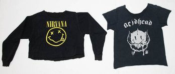 Motorhead Acidhead Parody Rip Tee And Nirvana Rip Sweatshirt