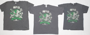 2015 Green Power Rangers Flophouse Lootcrate Graphic T-shirts Size XL And Medium