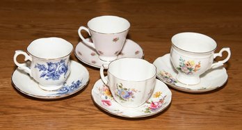 Hamilton, Staffordshire And  Royal Crown Derby Bone China Teacups