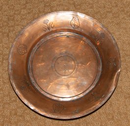 Antique Hammered Copper Charger