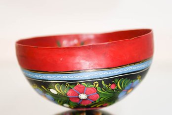7' Hand Painted Jicama Bowl