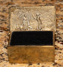 Heavy Brass Hinged Match Box