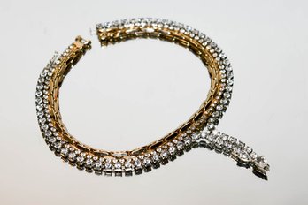Pair Of Vintage Rhinestone Necklaces