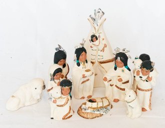 Teresita Ortiz Pottery Nativity