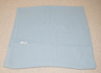 The Company Store Full/Queen Cotton Weave Light Blue Blanket