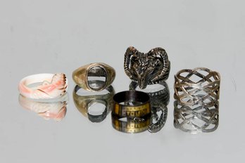 Five Vintage Rings
