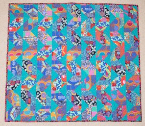 Colorful Dots Handmade Quilt By The Colorado Arapahoe County Quilters 47x53