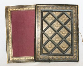 Antique Wooden Bible Or Book Cover