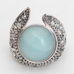 Russian Amazonite Ring In Sterling Silver Size 10