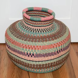 Large Bediako One Of A Kind Woven Basket