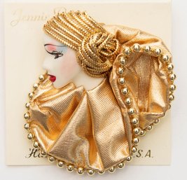 Jennie B Flapper Girl Brooch