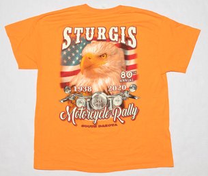 2020 Sturgis 80th Annual South Dakota Motorcycle Rally Graphic T-shirt Size XL