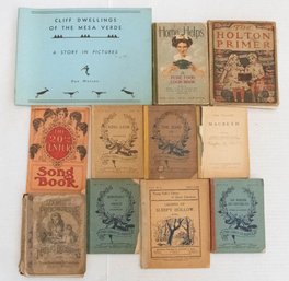 Cliff Dwellings Of Mesa Verde, Legend Of Sleepy Hollow, The Holton Primer, And The 20th Century Song Book Lot