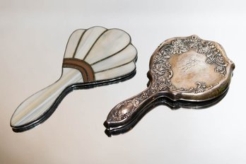 Antique Sterling Silver And Vintage Hand Mirrors