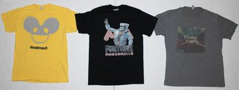 Pretty Lights, Deadmau5 And Fortnite Marshmallow Graphic T-shirts