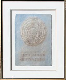 Harris Strong 1920-2006 Signed Concentric Abstract Original Foil Art