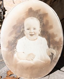 Antique Oval Baby Portrait