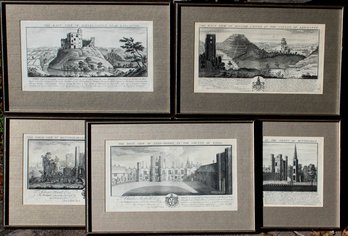 Set Of 5 Engravings  Samuel And Nathaniel Buck Featuring English Estates