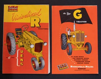 1939 Minneapolis Moline R Tractor And 1956 G Tractor Brochures