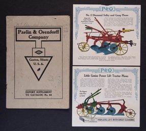 Early 1900s Parlin & Orendorff Co. Supplement Catalog No. 64 And Advertising Inserts