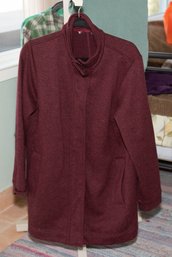 Womens Merlot Red Jacket Size XL/Large