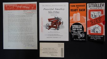 1930s Smalley Manufacturing Co. Correspondence Letter And Advertising Brochures