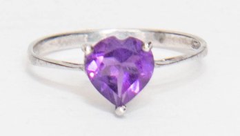 Lusaka Amethyst Sterling Silver Ring Size 6