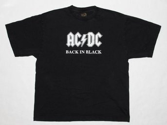 2004 AC/DC Back In Black Graphic T-shirt Size XL