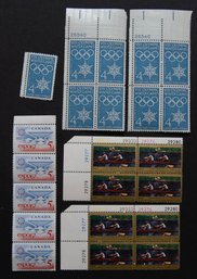 Canada Expo 67, VIII Olympic Winter Games And Rowing 4 Cent And 5 Cent Stamps