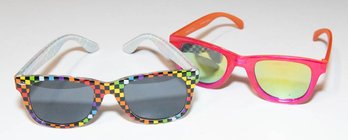 Stylish Mirrored /checkered Sunglasses
