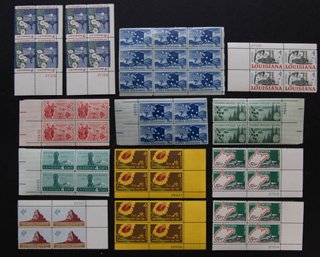 Louisiana, West Virginia, Kansas, Oregon, Hawaii And Arizona Statehood Stamps