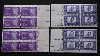 The American Women 4 Cent And Eleanor Roosevelt 5 Cent Postage Stamps