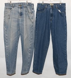 Two Pair Men's L.L. Bean Jeans Approximately Size 34 X 30