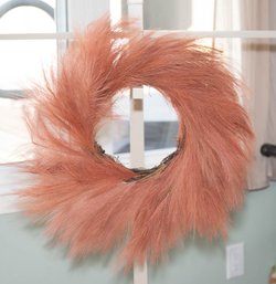 Crate And Barrel Faux Pampas 25' Wreath