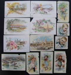 Antique Ephemera Clark's O. N. T. Spool Cotton Advertising Picture Cards